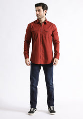 Maroon Casual Shirt